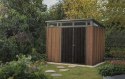 PENT Domek ogrodowy 9 x 7, brązowy, 226 x 279 x 216 cm