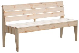 POOL Ławka drewniana, 150 x 76 x 50 cm, naturalna
