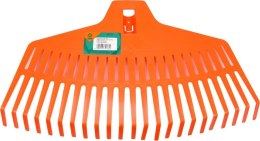 Plastikowe grabie w kształcie wachlarza z 23 zębami, 43 cm