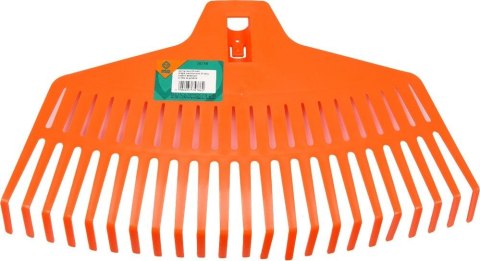 Plastikowe grabie w kształcie wachlarza z 23 zębami, 43 cm