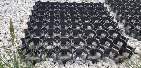 Płytka trawnikowa 50 x 50 x 4 cm, czarna