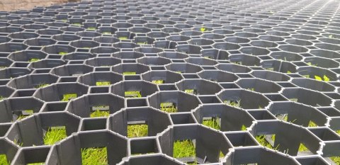 Płytka trawnikowa 50 x 50 x 4 cm, czarna