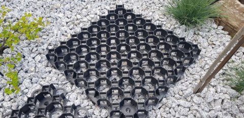 Płytka trawnikowa 50 x 50 x 4 cm, czarna