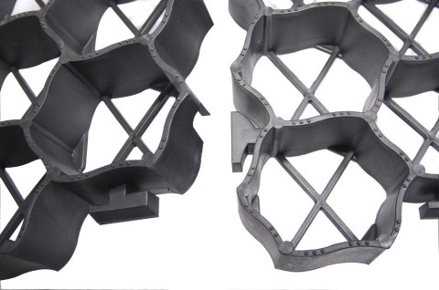 Płytki trawiaste 60 x 40 x 3 cm, czarne