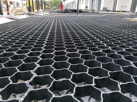 Płytki trawiaste 60 x 40 x 3 cm, czarne