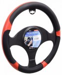 Pokrowiec kierownicy GRIP - czerwona / czarna