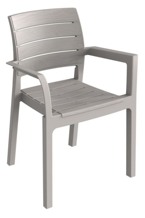 RECANATI krzesło plastikowe, szare