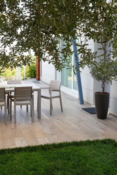 RECANATI krzesło plastikowe, szare