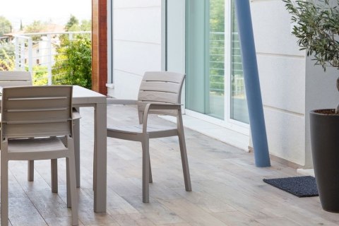 RECANATI krzesło plastikowe, szare