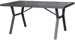 SIBIU Stół aluminiowy 140 x 80 cm, grafitowy