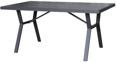 SIBIU Stół aluminiowy 140 x 80 cm, grafitowy
