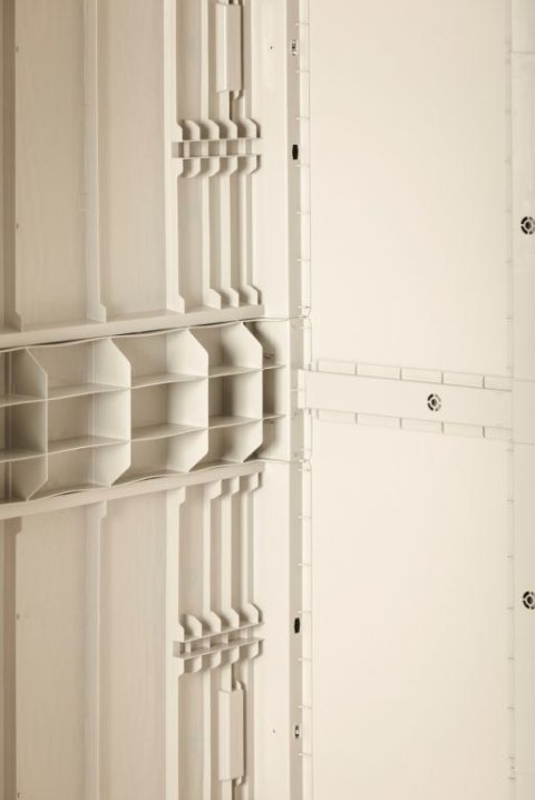 STORA WAY HIGH plastikowa szafa ogrodowa, beżowa