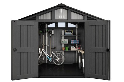 STRONGHOLD Domek 10x8, szary, 304 x 243 x 251 cm