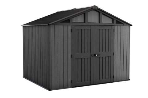 STRONGHOLD Domek 10x8, szary, 304 x 243 x 251 cm