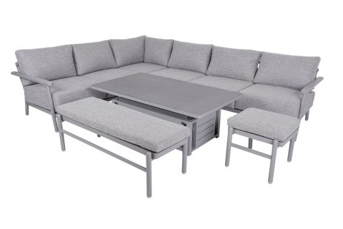 TAMPA Luksusowy zestaw mebli ogrodowych, grafit