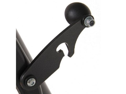 VENEZIA Huśtawka ogrodowa, metalowa, szara z liśćmi