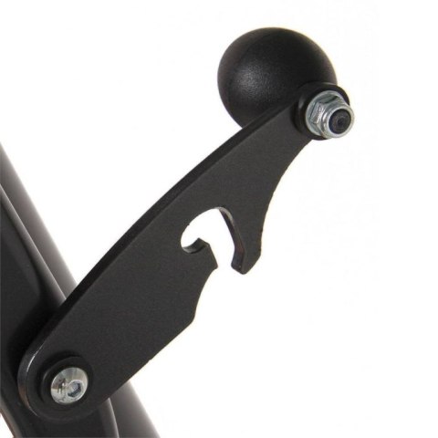 4-osobowa ogrodowa huśtawka metalowa, rozkładana, antracyt