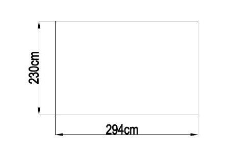 Domek ogrodowy ANNA C, 222 x 294 x 230 cm, metal