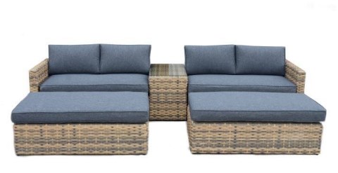 HARTFORD Zestaw sofy rattanowej