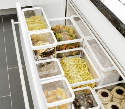 LOFT Pojemnik na żywność, przezroczysty, plastikowy, 1 l