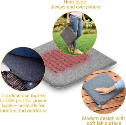 Poduszka na krzesło Outdoor Medisana OL 600 (szary)