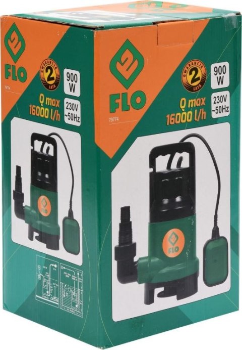 Pompa zatapialna - 900 W.