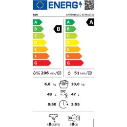 Washer - Dryer AEG LWR9816O1C 10/6K 1600R BCA B/A 1600 rpm 6 Kg