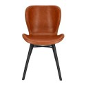 Krzesło Batilda Retro brandy /czarne