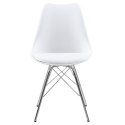 Krzesło Eris PP białe/chrom