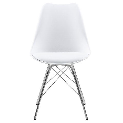 Krzesło Eris PP białe/chrom