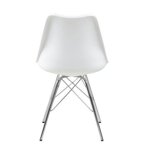Krzesło Eris PP białe/chrom