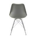 Krzesło Eris PP szare/chrom