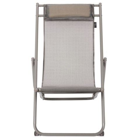 Leżak Canard składany beżowy ciemny