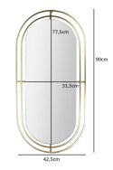 Lustro Avec złote owalne