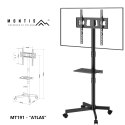 MONTIS MOBILNY UCHWYT DO TELEWIZORA 23"-60" MT191 ATLAS / CZARNY / VESA 400X400