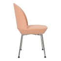 Krzesło Cloe różowe/ chrom