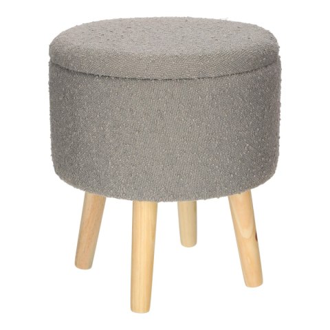 Stołek Neely L ze schowkiem szary jasny