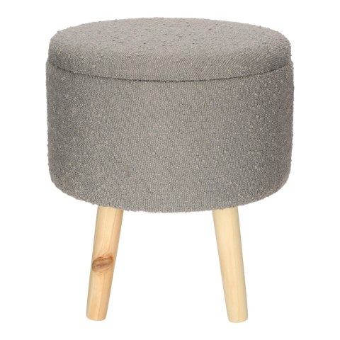 Stołek Neely L ze schowkiem szary jasny