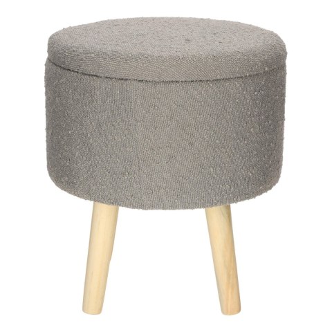 Stołek Neely L ze schowkiem szary jasny