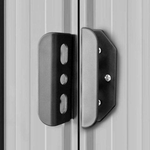 VidaXL Szopa ogrodowa, metal, zieleń, 257x205x178 cm