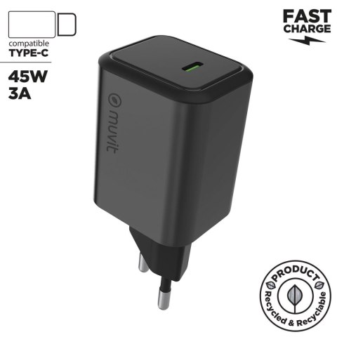 Ładowarka Ścienna Muvit WUEU66-45-C Biały 45 W