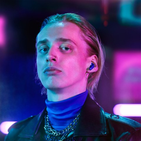 Słuchawki bezprzewodowe z etui ładującym Urbanista Seoul Niebieski