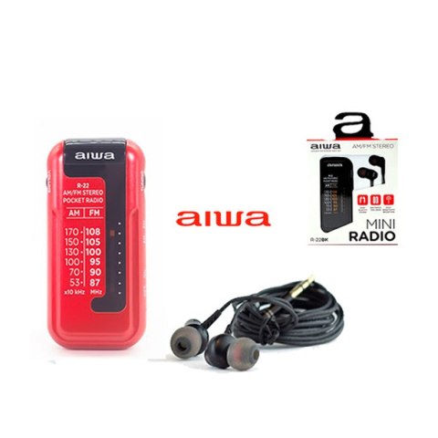 Radio Tranzystorowe Aiwa R22RD ROJO Czerwony AM/FM