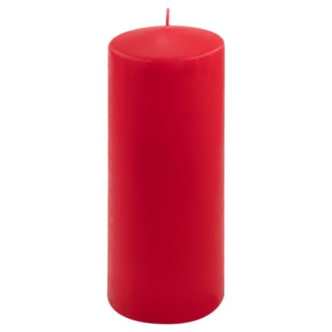 Zestaw słupkowych świec, 25 cm, Ø 10 cm, czerwony, 2 sztuki.