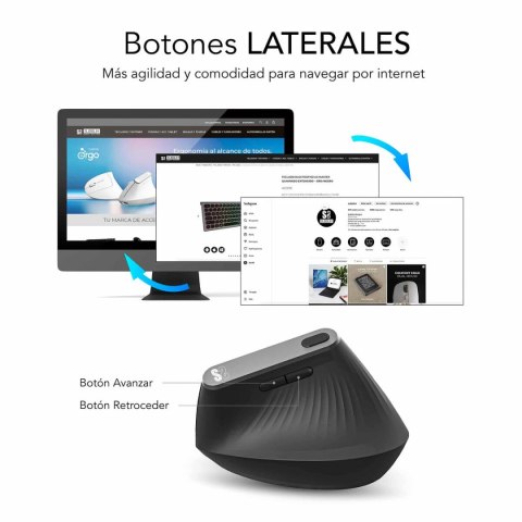 Myszka Bezprzewodowa Subblim SUBMO-EDNVW01 Czarny 4000 dpi