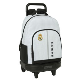 Torba szkolna z kółkami Real Madrid C.F. 24/25 Biały Szary 33 x 45 x 22 cm