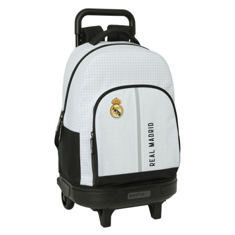 Torba szkolna z kółkami Real Madrid C.F. 24/25 Biały Szary 33 x 45 x 22 cm