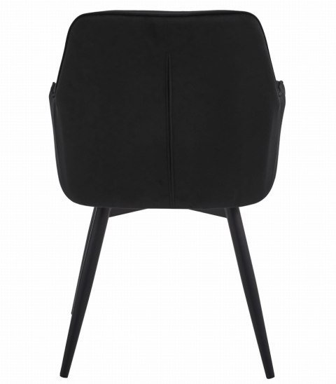Krzesło JORK360 - czarny aksamit / nogi czarne x 1