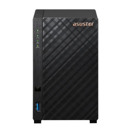 NAS Asustor AS1202T; Tower; 2x (3.5" SATA HDD/ 2.5" SSD); Realtek RTD1619B, 1GB DDR4, 1x 2.5GbE, 3x USB 3.2