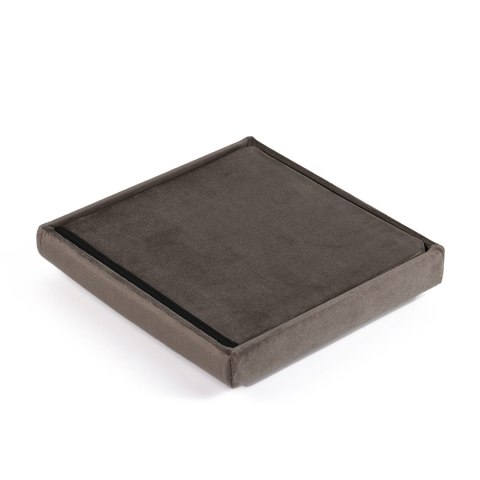 Pufa składana M - 30x30x30cm aksamit brąz